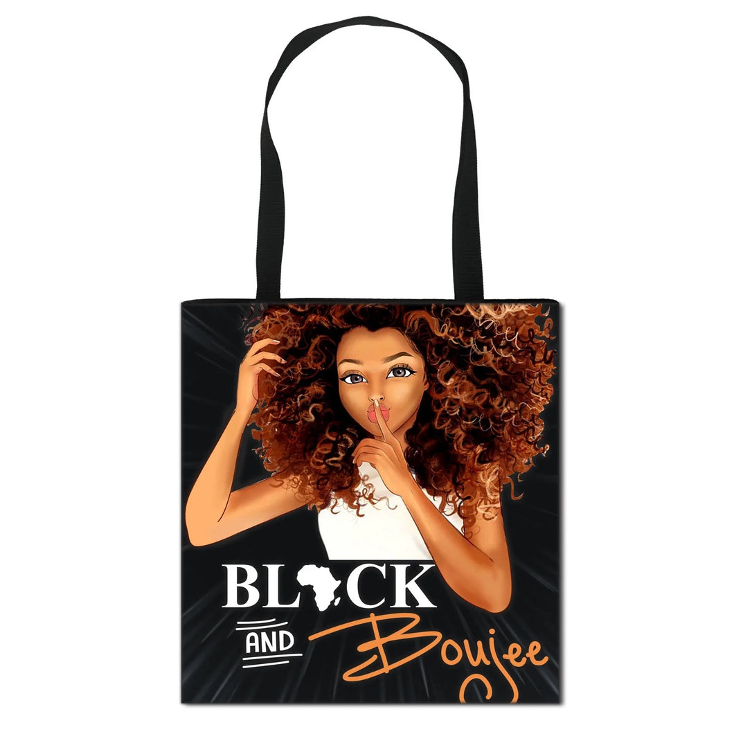 Black & Boujee Tote Bag