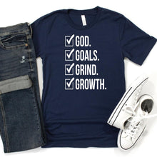 Load image into Gallery viewer, God , Goals, Grind, Growth T shirt
