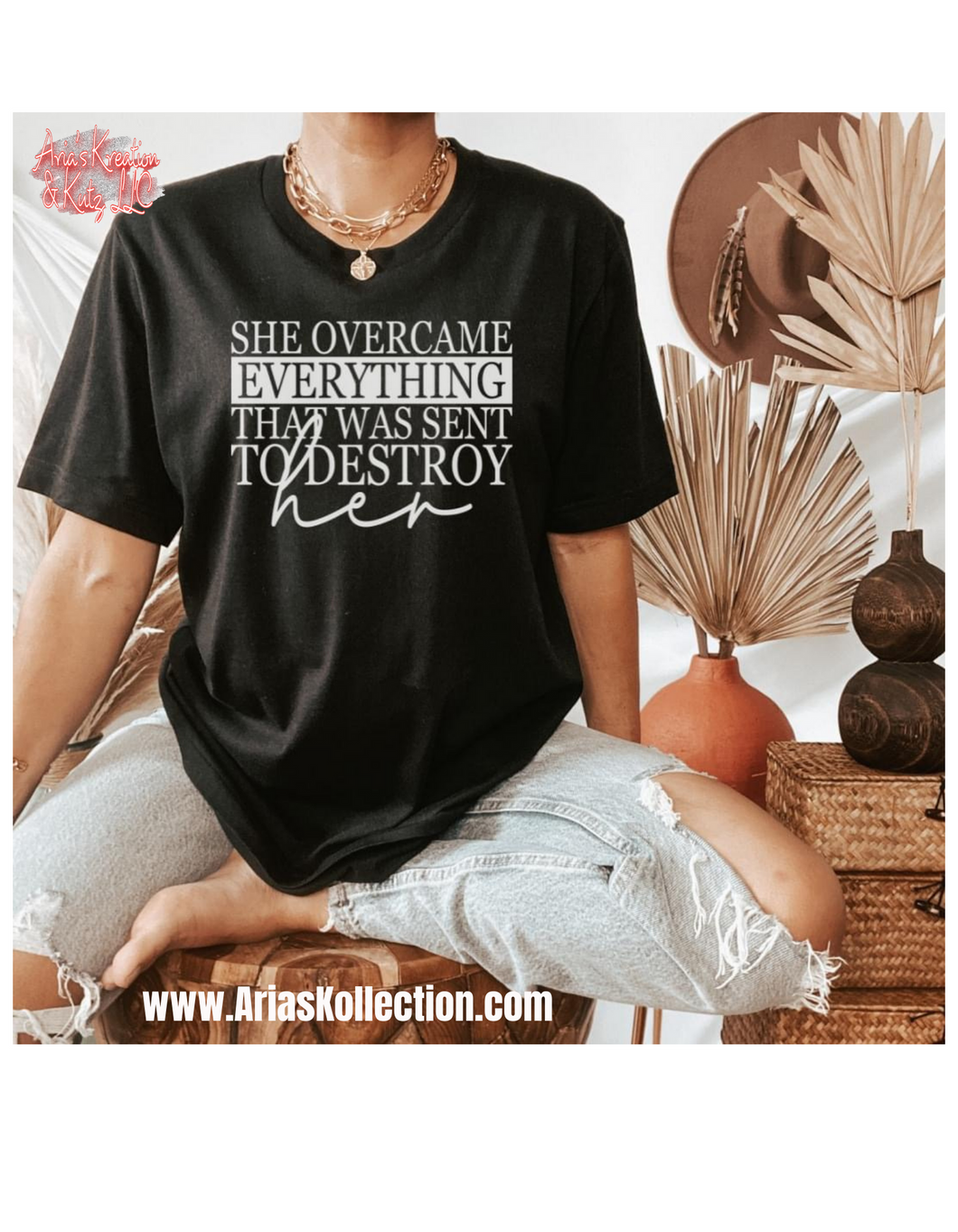 She Overcame Everything T shirt