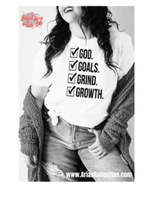 Load image into Gallery viewer, God , Goals, Grind, Growth T shirt
