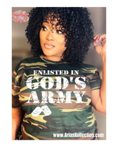 Load image into Gallery viewer, Enlisted in God’s Army Tshirt
